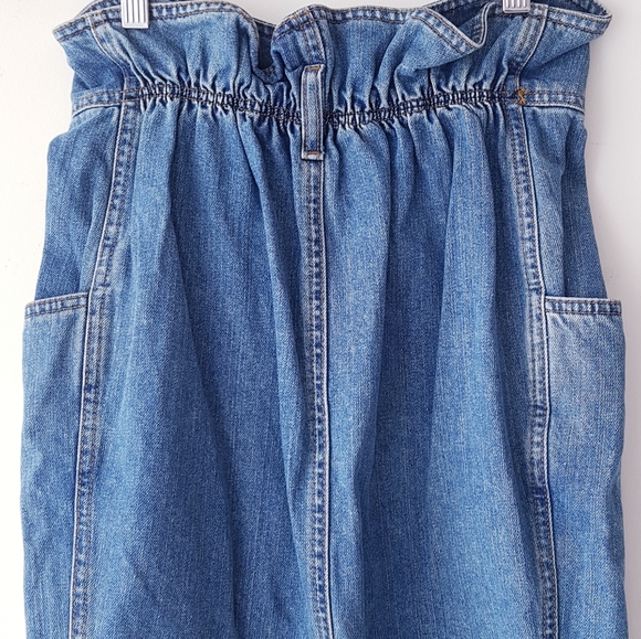 ASOS High Waisted Blue Denim Skirt - Picture 5 of 6